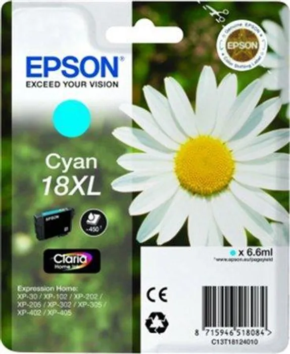 Hauptproduktbild Inkjet cart.pro "XP 30, 102, 202, 205" tiskárny, EPSON Cyan, 6,6ml