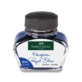 Tintenglas, 30 ml, Tinte blau löschbar Faber-Castell 149839
