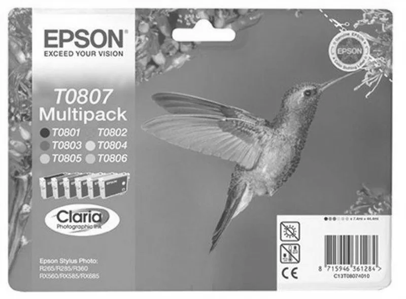 Hauptproduktbild Inkoustová cart. multipack pro tiskárnu "StylusPhoto R265", EPSON B+C+M+Y+PC+PM, 44,4ml