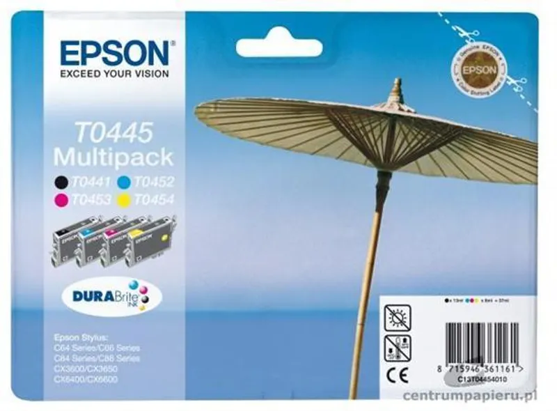Hauptproduktbild Inkoustová cart. multipack pro tiskárny "Stylus C64, C66, C84", EPSON B+C+M+Y, 37ml