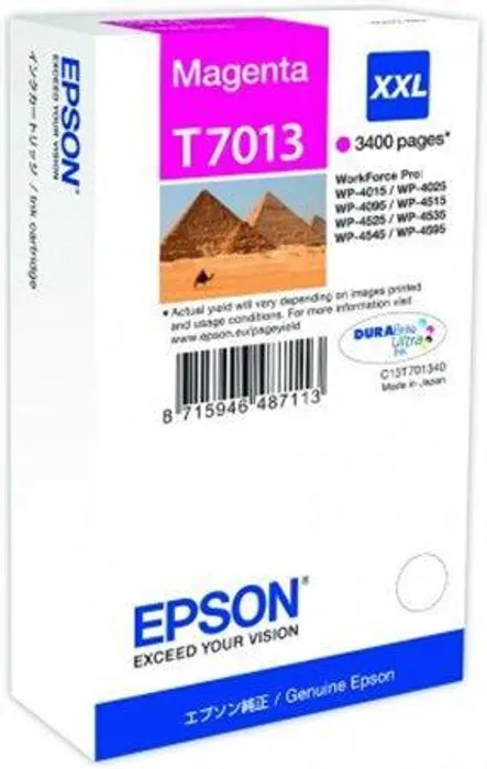 Hauptproduktbild Inkoustová cart. pro tiskárny "série Workforce Pro 4000, 4500", EPSON Magenta, 3,4 tis.str