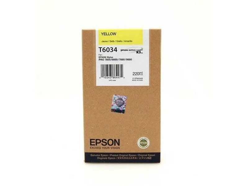 Hauptproduktbild Inkoustová cart. pro tiskárny "StylusPro 7800, 7880", EPSON Žlutá, 220ml