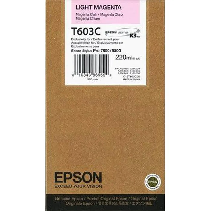 Hauptproduktbild Inkoustová cart. pro tiskárny "StylusPro 7880, 9880", EPSON Světlá Magenta, 220ml
