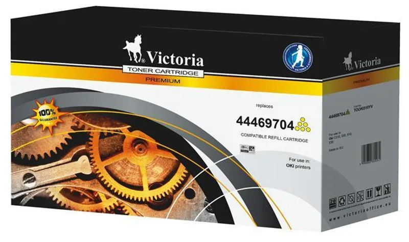 Hauptproduktbild Inkoustová cartridge 44469704 do tiskáren C310, 330, 510, 530, žlutá, 2 000 stránek, VICTO