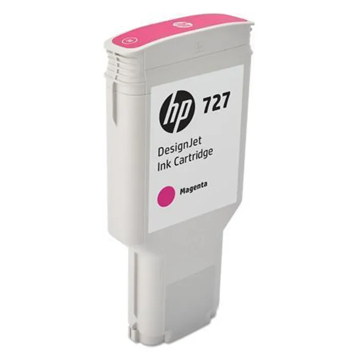 Hauptproduktbild Inkoustová cartridge HP 727, do tiskárny DesignJet T930/T1530/T2530, purpurová, 300 ml, HP