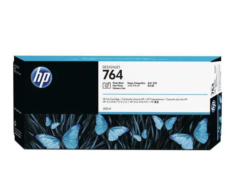 Hauptproduktbild Inkoustová cartridge HP 764, do tiskárny Designjet T3500, fotografická černá, 300 ml, HP