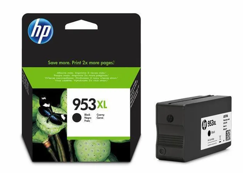 Hauptproduktbild Inkoustová cartridge HP 953XL, do tiskárny OfficeJet Pro 8210, 8700, černá, 2k, HP