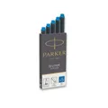 Parker Tintenpatronen, waschbar 5 Stück, blau