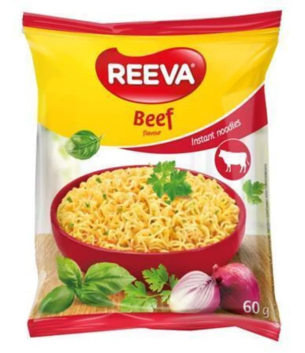 Hauptproduktbild Instantní nudlová polévka, hovězí, 60 g, REEVA 125247