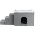 Weiteres Produktbild HARVEY Innenstall mit Stufen 119x47x50 cm, Stauraum, grau