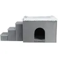 Weiteres Produktbild HARVEY Innenstall mit Stufen 119x47x50 cm, Stauraum, grau