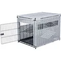 Weiteres Produktbild Indoor-Zwinger, M: 58 x 60 x 77 cm, Polyrattan, hellgrau