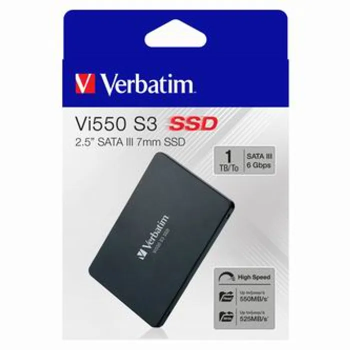 Hauptproduktbild Interní disk SSD Verbatim SATA III, 1TB, Vi550, 49353 černý, 535 MB/s,560 MB/s
