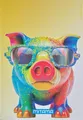 "Animal" Notizbuch, A4, liniert mit Rand, 40+2 Blätter, Schweinchen, MITAMA 62744-90113