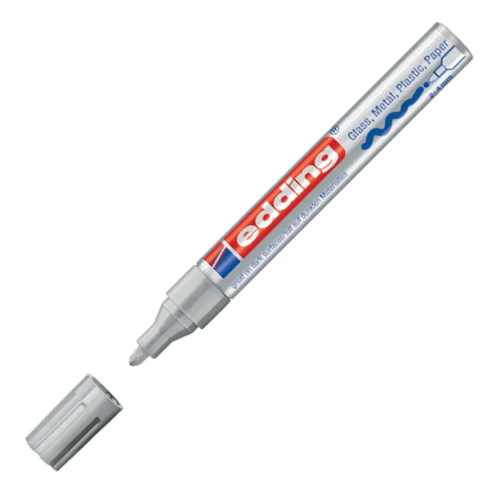Hauptproduktbild Lakový popisovač "750", stříbrná, 2-4mm, EDDING