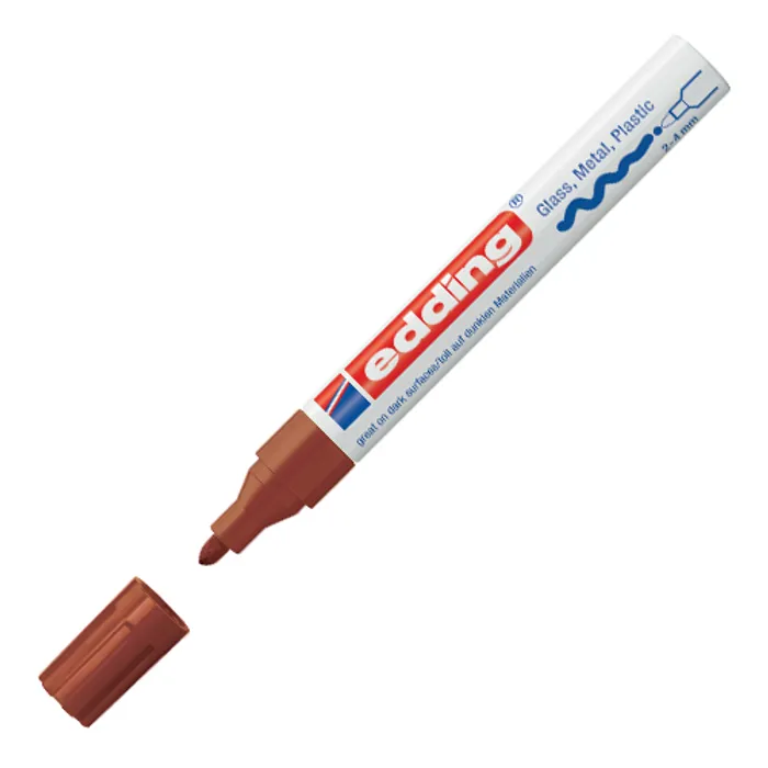 Hauptproduktbild Lakový popisovač "750", hnědá, 2-4mm, EDDING