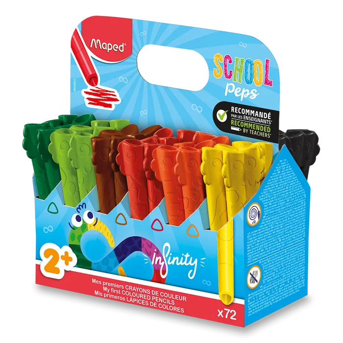 Hauptproduktbild Pastelky Mapes Infinity Kidy Jumbo - školní balení [72 ks]