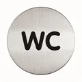 Piktogramm "WC", selbstklebend, Edelstahl, DURABLE 490723
