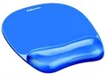 Mauspad mit Gel-Handballenauflage, FELLOWES "Crystals Gel", blau