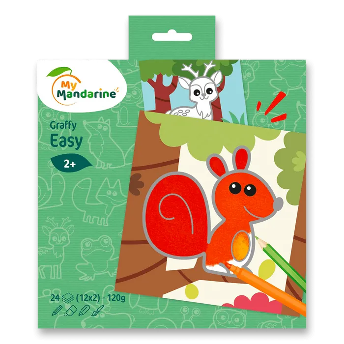 Hauptproduktbild Omalovánky My Mandarine Graffy Easy - lesní zvířátka