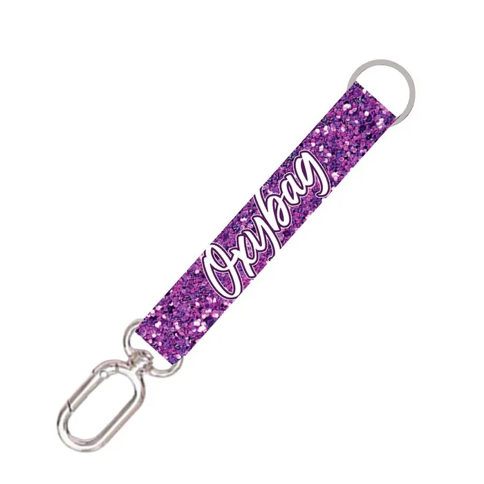 Hauptproduktbild Krátká klíčenka s karabinkou Purple glitter