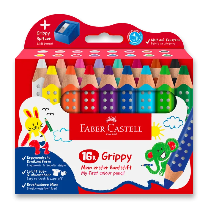 Hauptproduktbild Pastelka Faber-Castell Grippy - 16 barev
