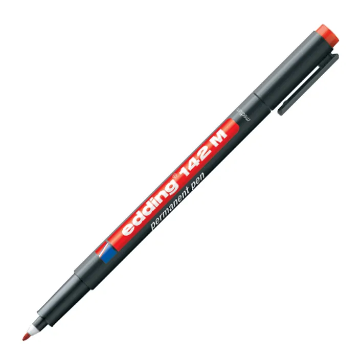 Hauptproduktbild Permanentní popisovač "142 M", červená, OHP, 1mm, EDDING