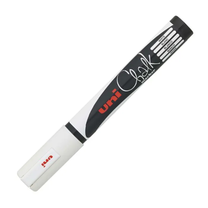 Hauptproduktbild Křídový popisovač "PWE-5M", bílý, 1,8-2,5mm, UNI