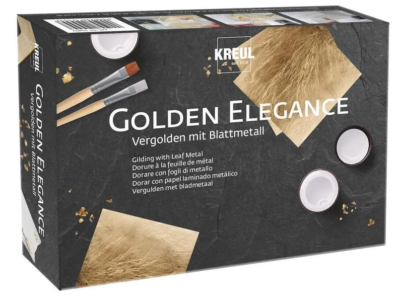 Hauptproduktbild Sada GOLDEN ELEGANCE KREUL zlacení s metalickými plátky, KREUL