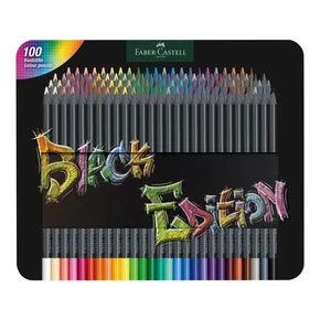 Buntstifte Faber-Castell 116490 Black Edition 100 Farben, Blechdose