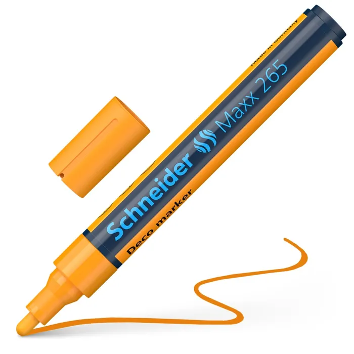 Hauptproduktbild Křídový popisovač "Maxx 265", oranžová, 2-3mm, tekutý, SCHNEIDER