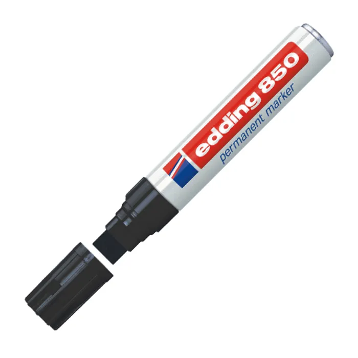 Hauptproduktbild Permanentní popisovač "850", černá, 5-16 mm, klínový hrot, EDDING 4-850001
