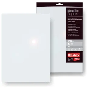 Papier mit Metallic-Glanz, Perlmutt, A4, 130g, APLI [10 Blatt]