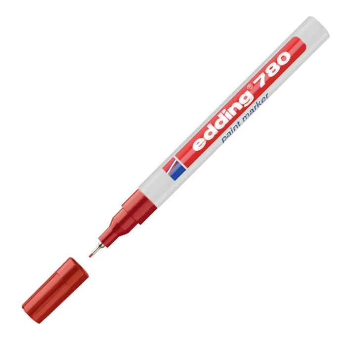 Hauptproduktbild Lakový popisovač "780", červená, 0,8mm, EDDING