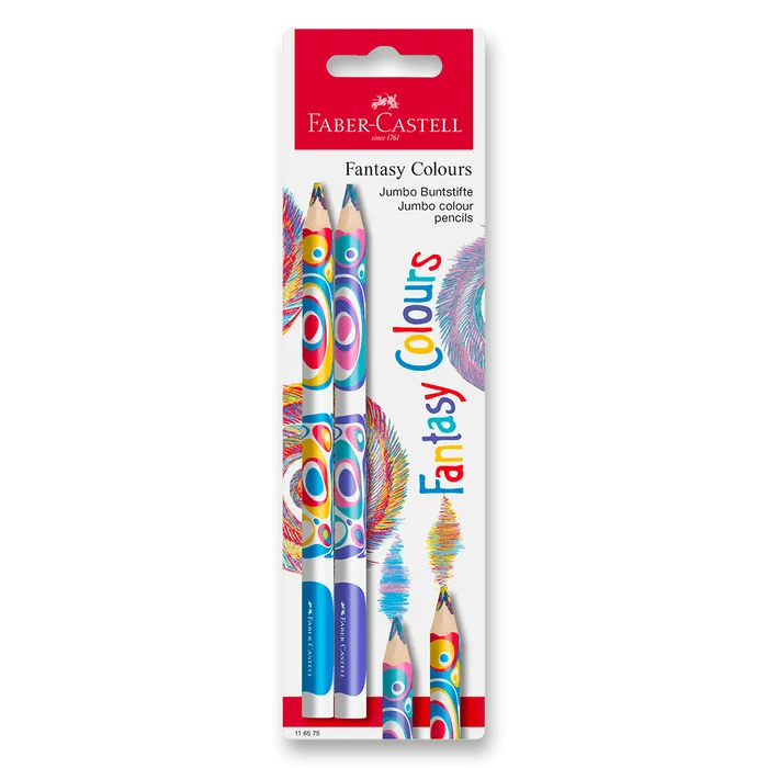 Hauptproduktbild Tříbarevná pastelka Faber-Castell Fantasy Jumbo [2 ks]