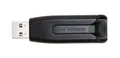 USB-Stick „V3“, schwarz-grau, 64GB, USB 3.0, 60/12MB/sec, VERBATIM