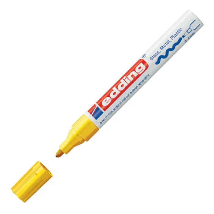 Hauptproduktbild Lakový popisovač "750", žlutá, 2-4mm, EDDING