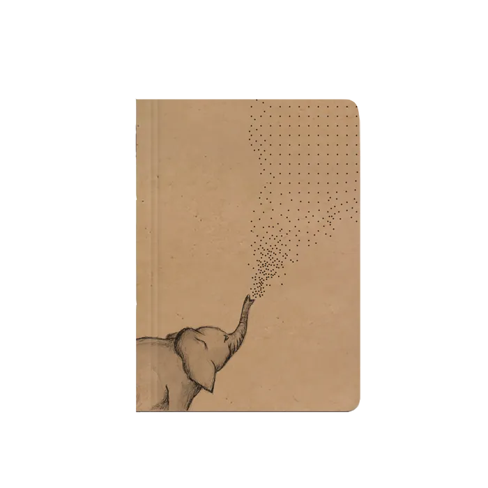 Hauptproduktbild Notes tečkovaný - A6 - kraft - Slon