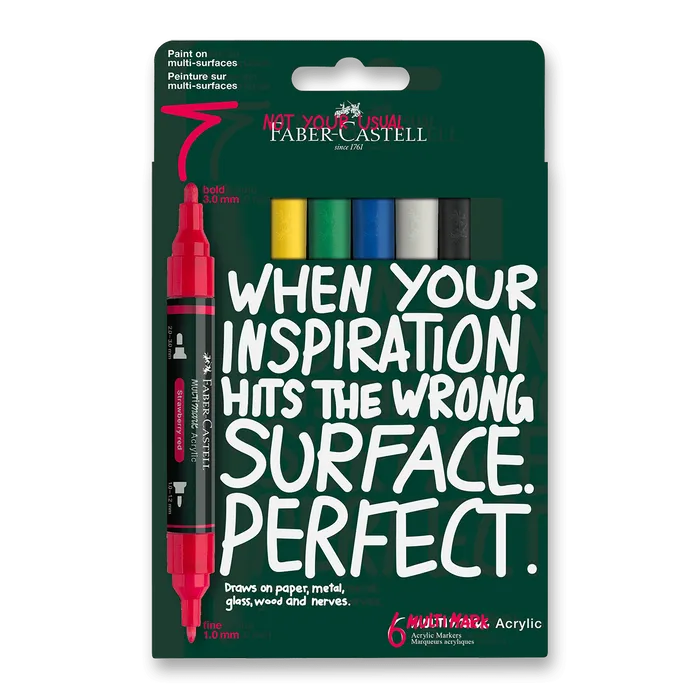 Hauptproduktbild Akrylový popisovač Faber-Castell Multimark Basic [6 ks]