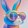 Weiteres Produktbild "Animal" Notizbuch, A4, liniert mit Rand, 40+2 Blätter, Hase, MITAMA 62744-90117