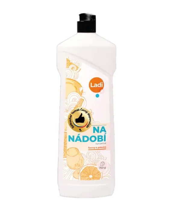 Hauptproduktbild Ladi Plus Na nádobí pomeranč 750 g – koncentrovaný prostředek na ruční mytí
