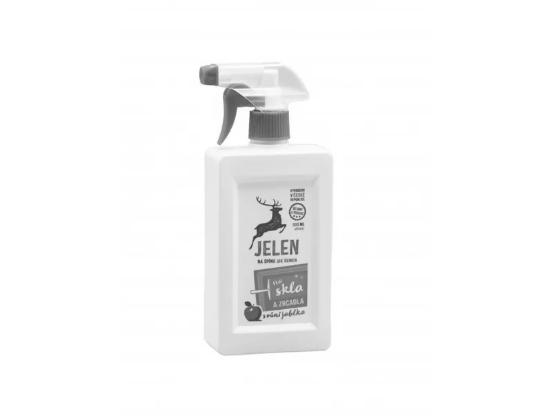 Hauptproduktbild Jelen na skla a zrcadla jablko - čistič 500 ml rozprašovač