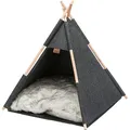 Weiteres Produktbild Tipi-Höhle, 55 x 65 x 55 cm, Filz, Anthrazit