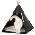 Weiteres Produktbild Tipi-Höhle, 55 x 65 x 55 cm, Filz, Anthrazit