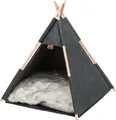 Tipi-Höhle, 55 x 65 x 55 cm, Filz, Anthrazit