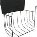 Weiteres Produktbild Heukrippe mit Deckel, zum Aufhängen, 20 × 18 × 12 cm, lackiertes Metall, schwarz