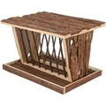 Krippe für Heu 40 x 22 x 30 cm, freistehend, Naturholz