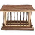 Krippe für Heu 40 x 22 x 30 cm, freistehend, Naturholz