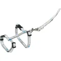 JUNIOR Geschirr mit Leine für Welpen, hellgrau M-L: 27-45 cm/10 mm, 2,00 m