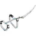 JUNIOR Geschirr mit Leine für Welpen, hellgrau M-L: 27-45 cm/10 mm, 2,00 m